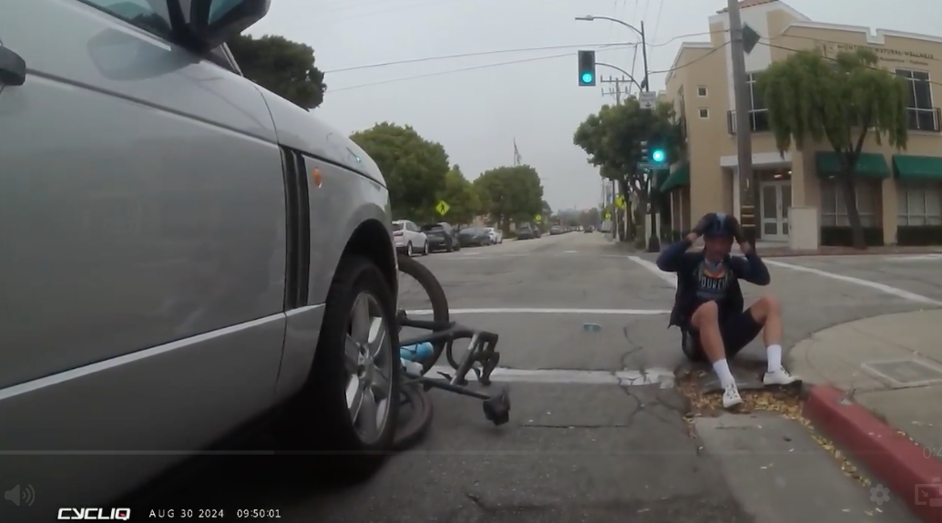 Cyclists Hit From Behind By Range Rover - Caught on Camera