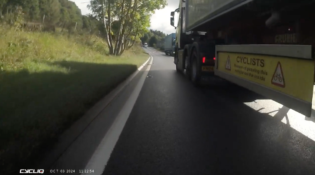 “Stay Safe, Record Everything” - Cyclist Shares Lessons from a Close Call with Truck