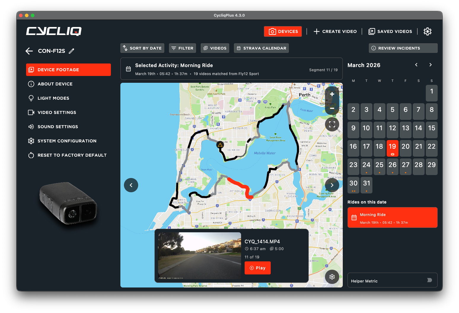Introducing the Strava Calendar Map in CycliqPlus
